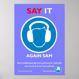 Hörschutzplakat Poster