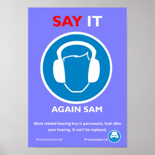 Hörschutzplakat Poster