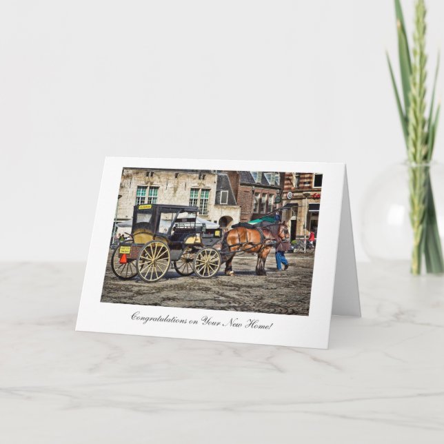 Horse and Buggy Taxi Karte (Vorderseite)