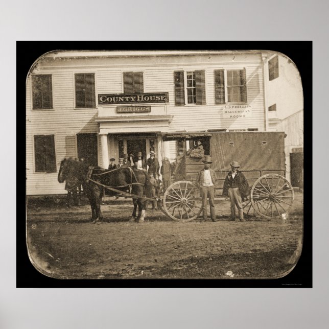 Horse and Cart Daguerreotype 1853 Poster (Vorne)