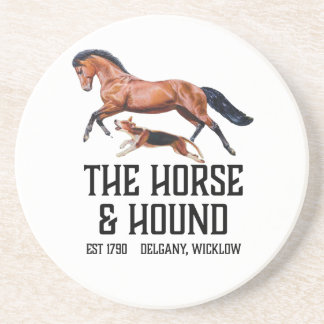 Horse and Hound Sandstein-Unterlage Getränkeuntersetzer