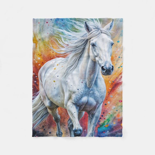 Horse Art Fleecedecke (Vorderseite)