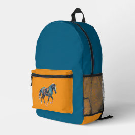 Horse Backpack Bag Bedruckter Rucksack