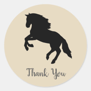 Horse Barnyard Farm Party Danke Stickers