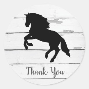 Horse Barnyard Farm Party Danke Stickers