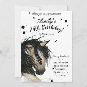 Horse Birthday Card by Amylyn Bihrle Einladung