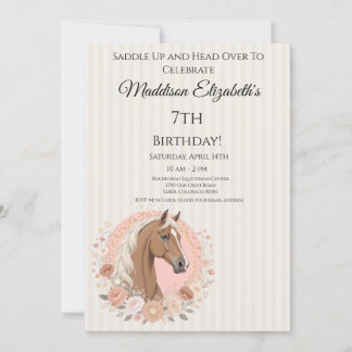 Horse Birthday Einladung