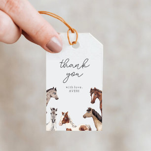 Horse Birthday Vielen Dank für Ihre Geschenke Tags Geschenkanhänger