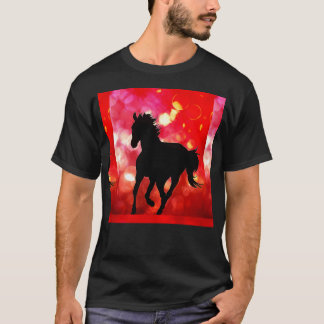 Horse Bokeh Leinwand Texturdrucke T-Shirt