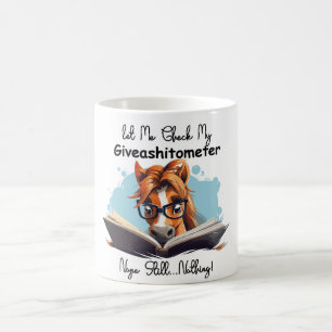 Horse Book Lass Me Karo Mein Giveashitometer Kaffeetasse