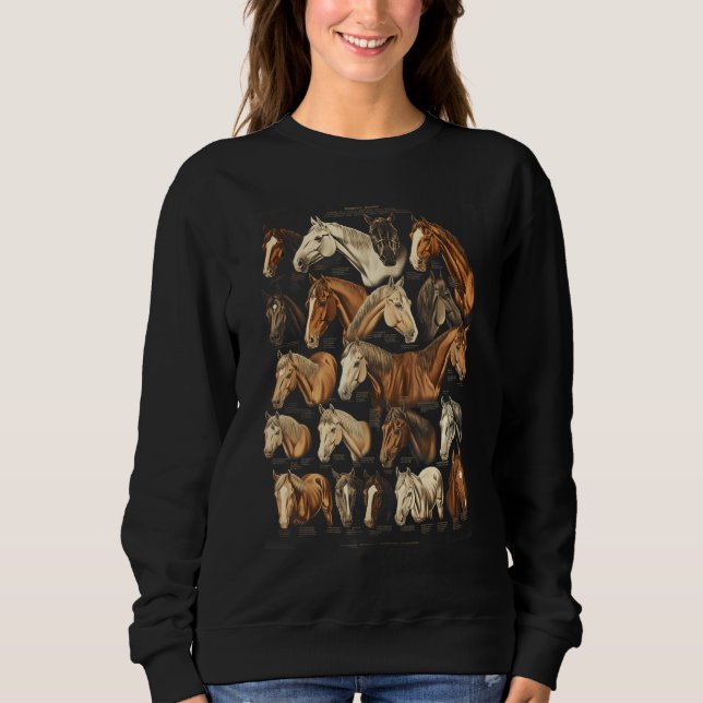 Horse Breeds Equestrian Horseback Riding Tee Gifts (Vorderseite)