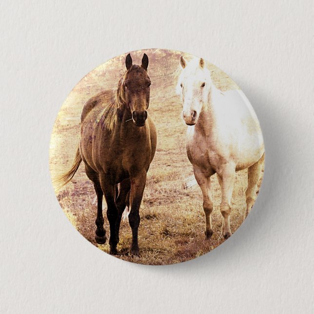 Horse Buddies Sepia Button (Vorderseite)