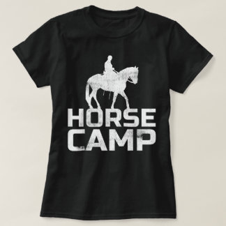 Horse Camp Trainer Horses Lover Equine Stables T-Shirt