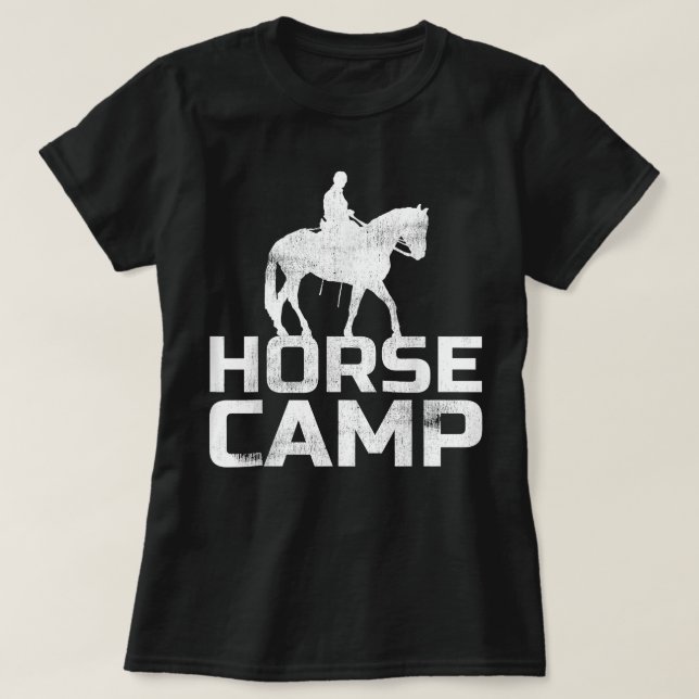 Horse Camp Trainer Horses Lover Equine Stables T-Shirt (Design vorne)