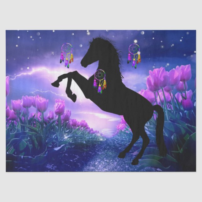 Horse Dreamcatcher Seidenpapier (Vorderseite)