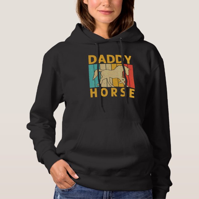 Horse For Dad Grandpa Horse  Horse Racing Hoodie (Vorderseite)