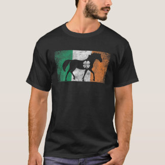 Horse Gift St. Patrick's Day Irish Flag Ireland Sa T-Shirt