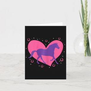 Horse Girl Horseback Riding Equestrian Horse Lover Karte