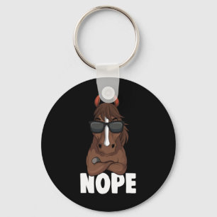Horse Girl Nope Schlüsselanhänger