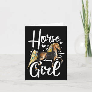 Horse Graphics Women Girls Horseback Reitpferd L Karte