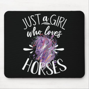 Horse Graphics Women Girls Horseback Reitpferd L Mousepad