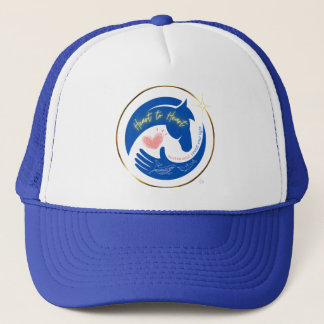 Horse Heart to Heart Healing Vibes Logo Truckerkappe