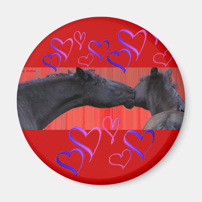 Horse Hearts Magnet (Vorne)