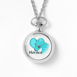 Horse III (aqua) Armbanduhr