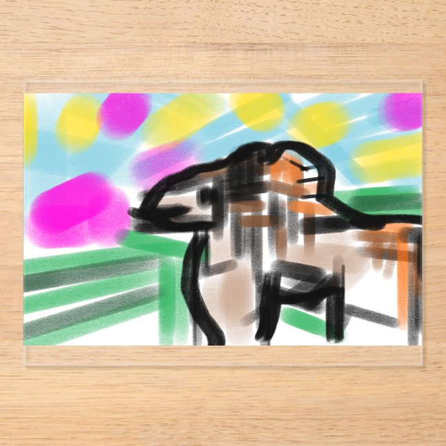 Horse joy acryleinladungen (Vorderseite)