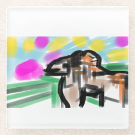 Horse joy glasuntersetzer