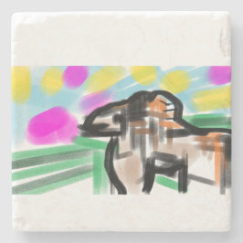 Horse joy steinuntersetzer