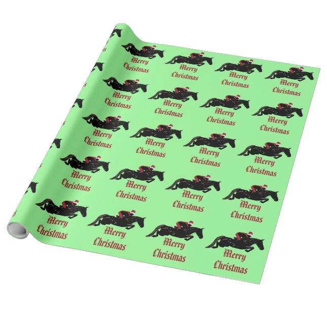 Horse Jumper Weihnachten Geschenkpapier (Ungerollt)