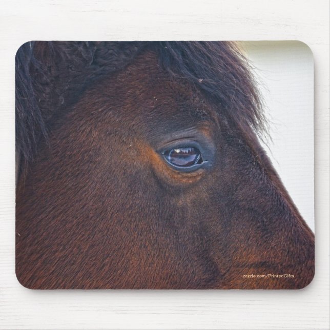 Horse-LiebhaberIn-Tierdesign Mousepad (Vorne)