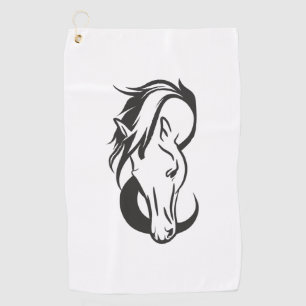 Horse Logo Golfhandtuch