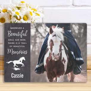 Horse loss Foto von Keepsake PET Quote Horse Memor Fotoplatte