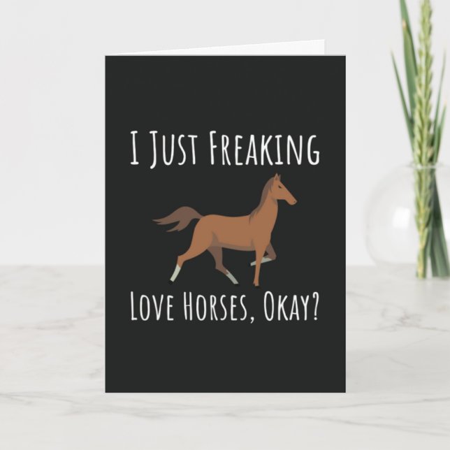 Horse Lover Cards Equestrian Equine Farm Animal Karte (Vorderseite)