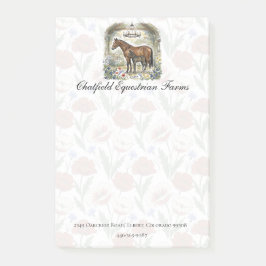 Horse Lover Gift Stationery Post-it Klebezettel
