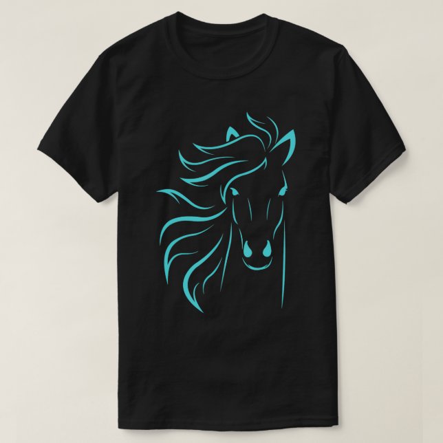 Horse Lover Gifts Women's Equestrian Men Horseback T-Shirt (Design vorne)