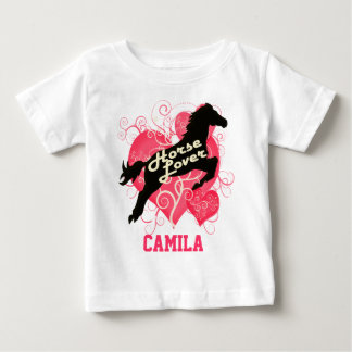 Horse Lover Personalisiert Camila Baby T-shirt