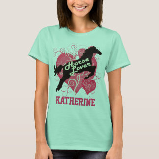 Horse Lover Personalisiert Katherine T-Shirt
