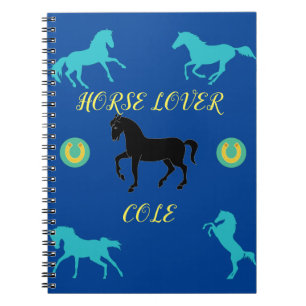 Horse Lover Spiral Notebook. Notizbuch Notizblock