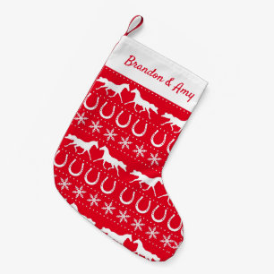 Horse Lover Ugly Weihnachtsjumper Red Kleiner Weihnachtsstrumpf