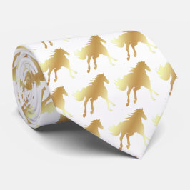 Horse Mustang Team Mascot Football Necktie Krawatte