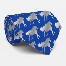 Horse Mustang Team Mascot Football Necktie Krawatte