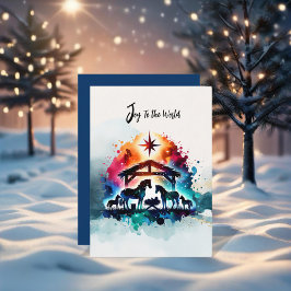 Horse Nativity Weihnachten Einladung