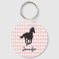 Horse on Diamond Pattern Template