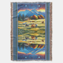 Horse on Farm Wildflower Meadow