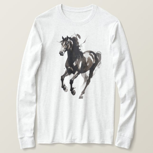 Horse Painting Long Sleeves Top (Design vorne)