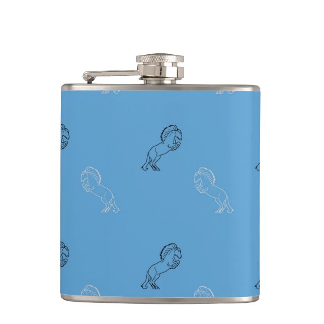 Horse Pattern Flachmann (Vorderseite)