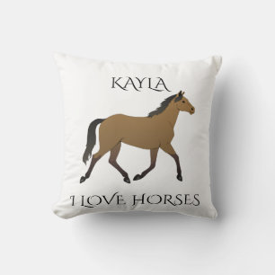 HORSE personalisierte werfen Kissen. Kissen